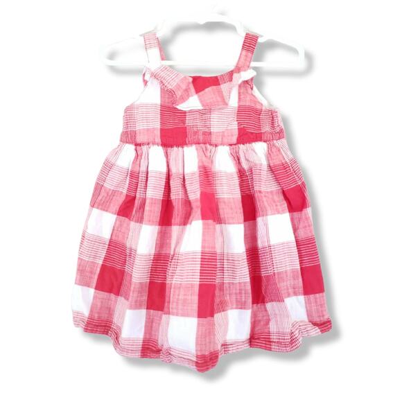 Gymboree 18-24m Star Spangled Summer Red Plaid Dress - Picture 1 of 1
